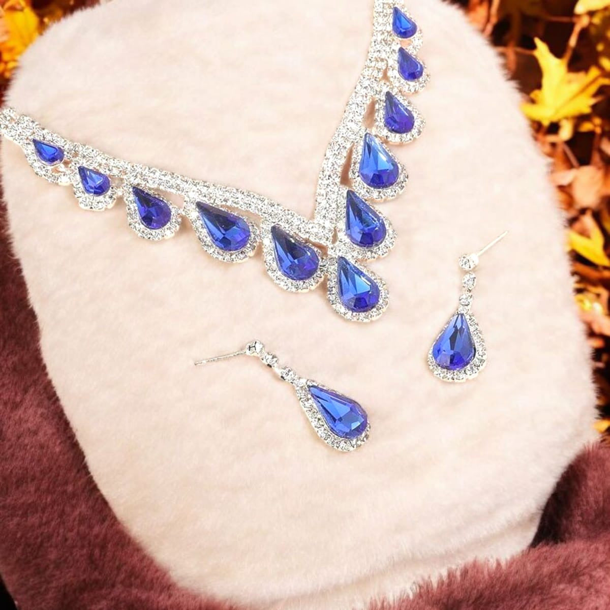 Sapphire Rain Necklace