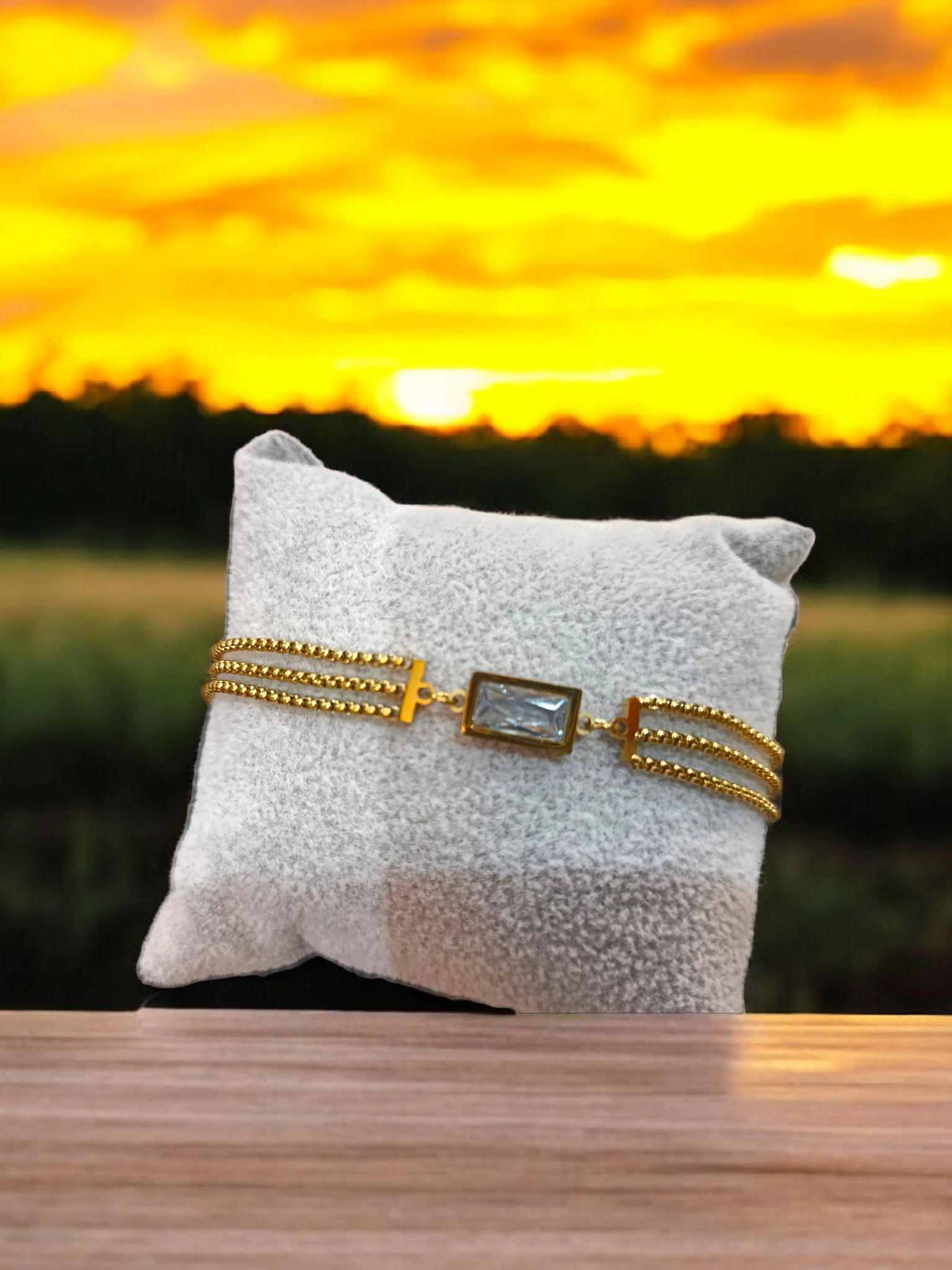 white stone bracelet 026