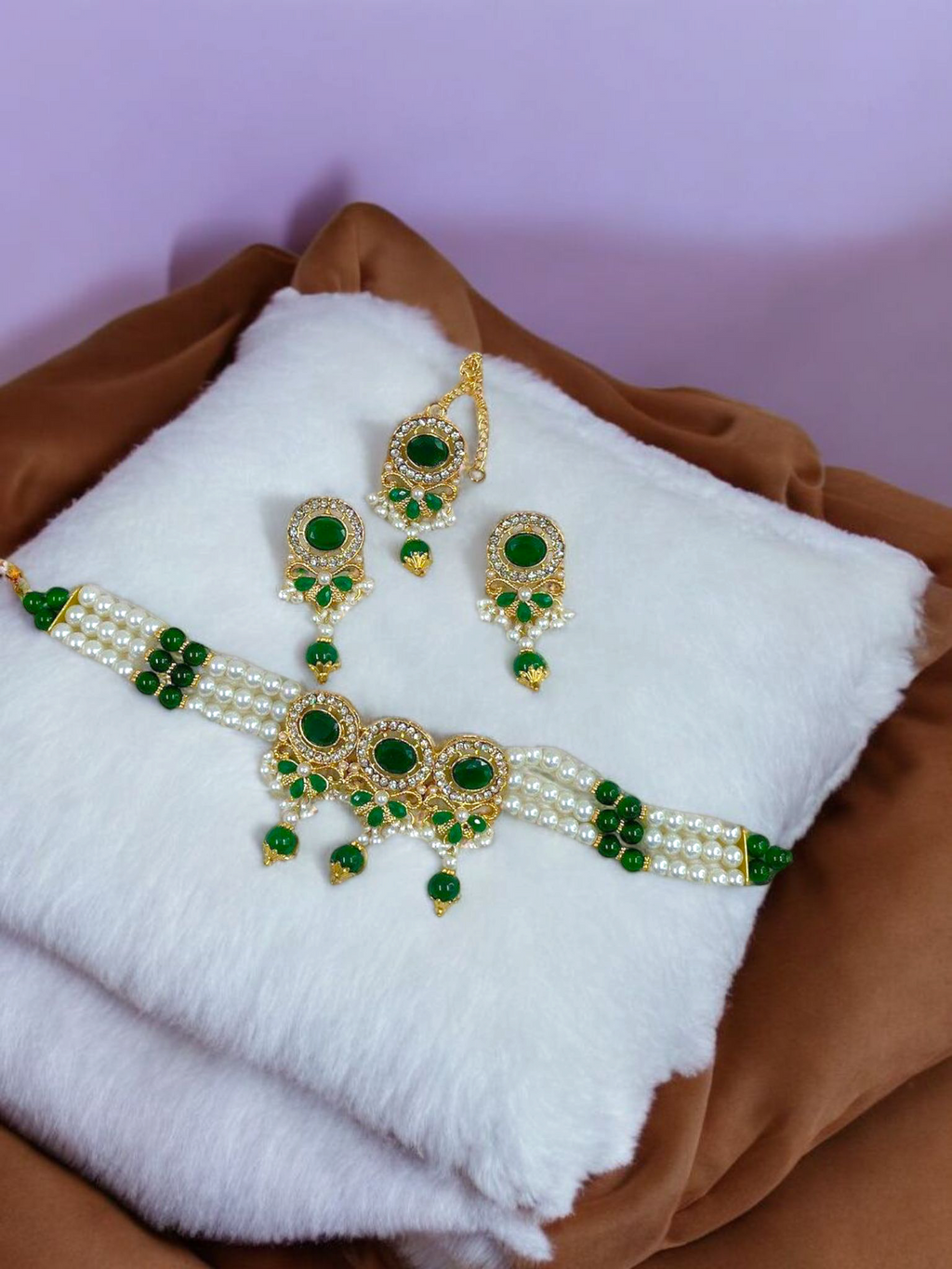 Emerald Grace Bridal Set