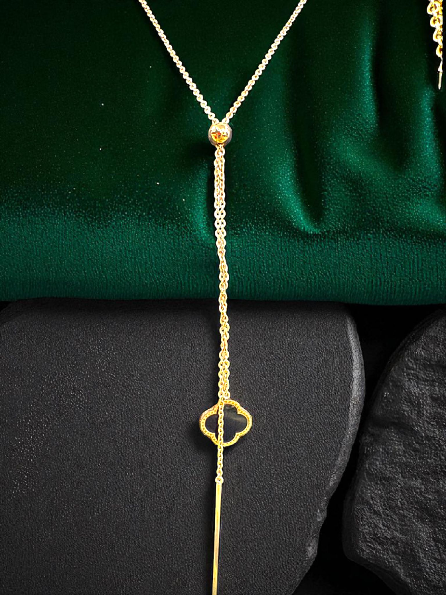 Golden Dusk Lariat Pendent