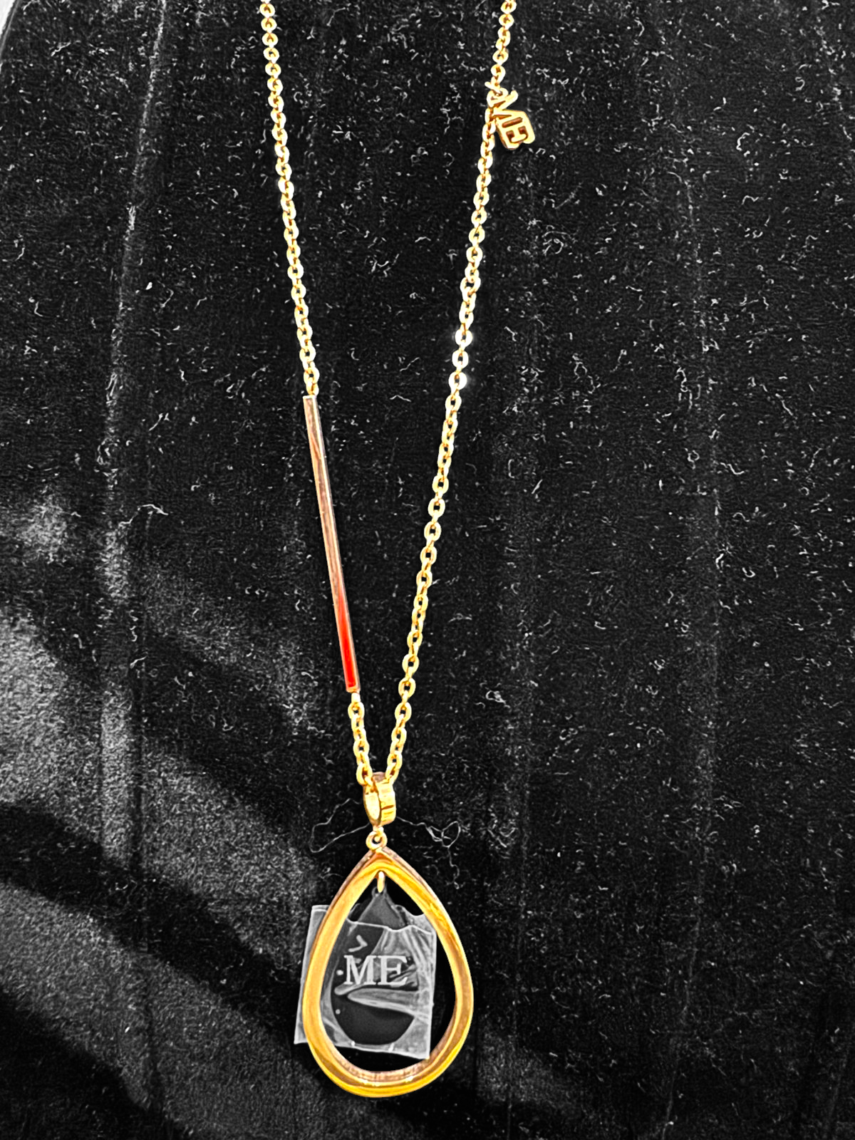 Midnight Teardrop Pendant