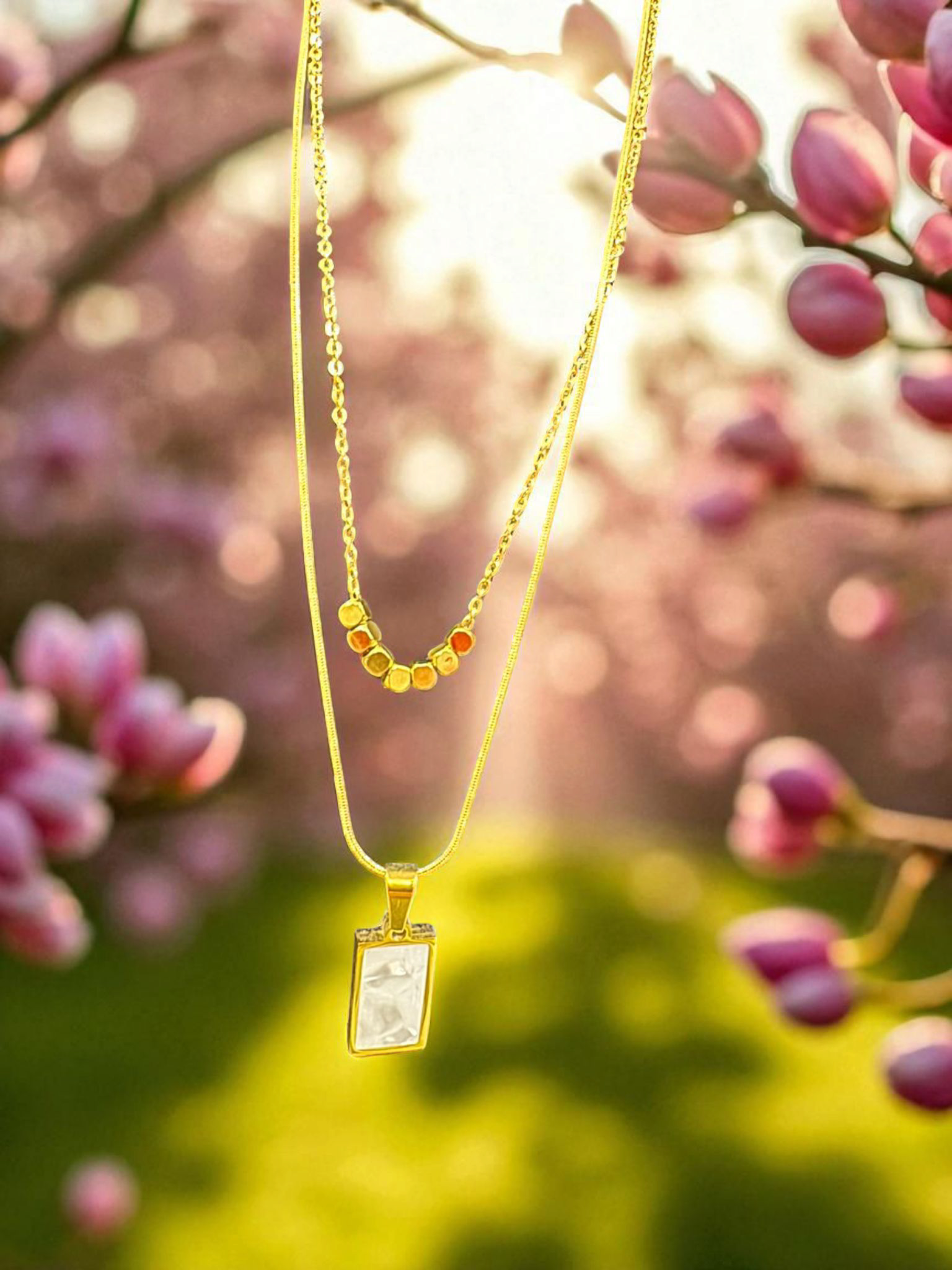Sunset Harmony Layered Necklace