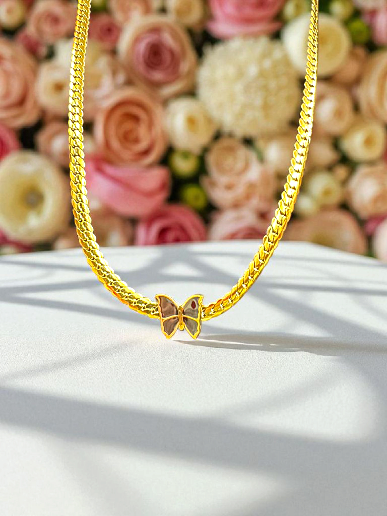 Butterfly Whispers Chain Pendant