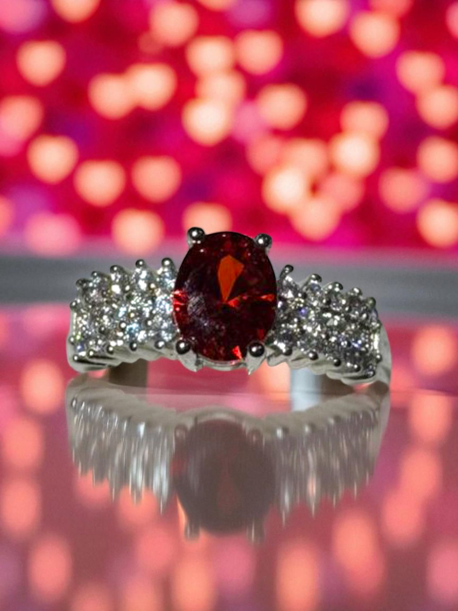 Scarlet Spark Ring