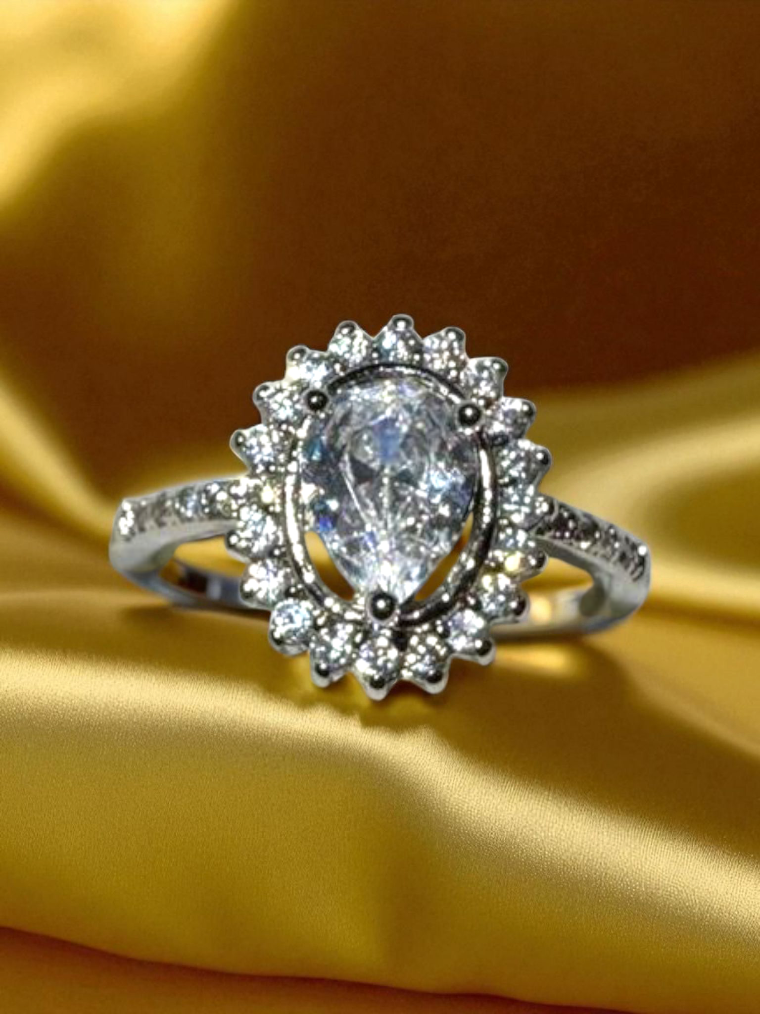 Celestial Dewdrop Ring