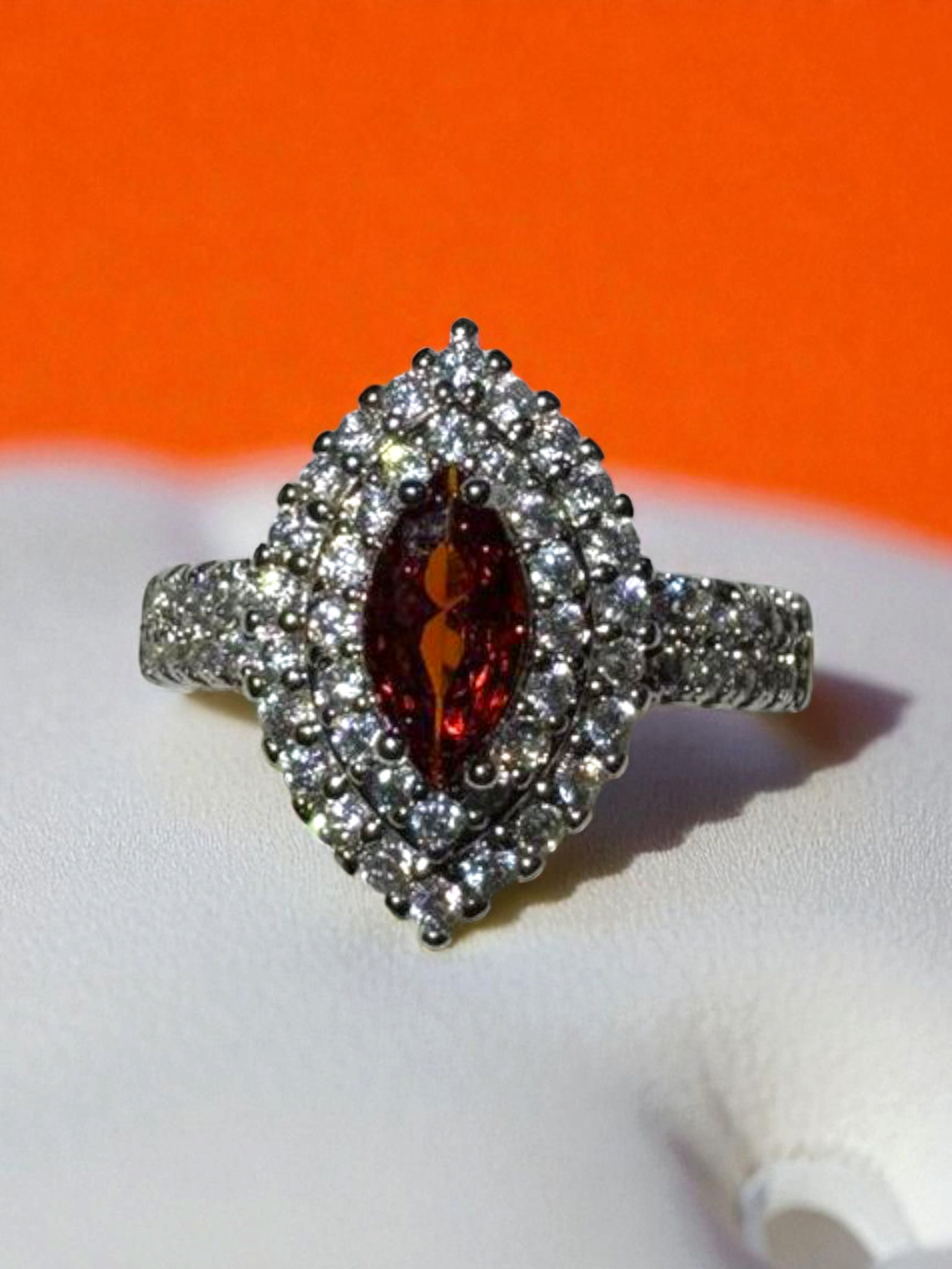 Crimson Halo Ring
