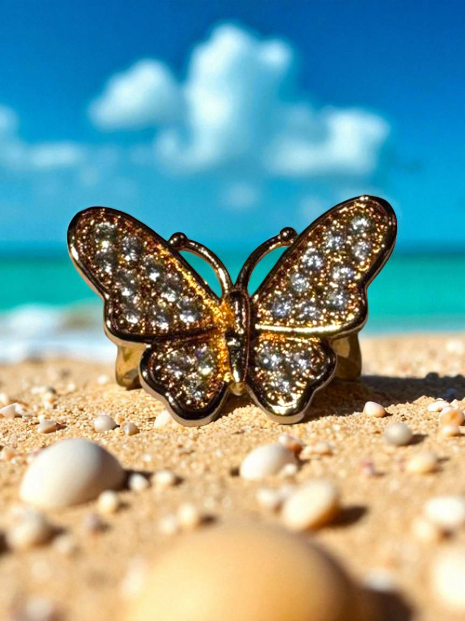 Luminous Flutter Ring