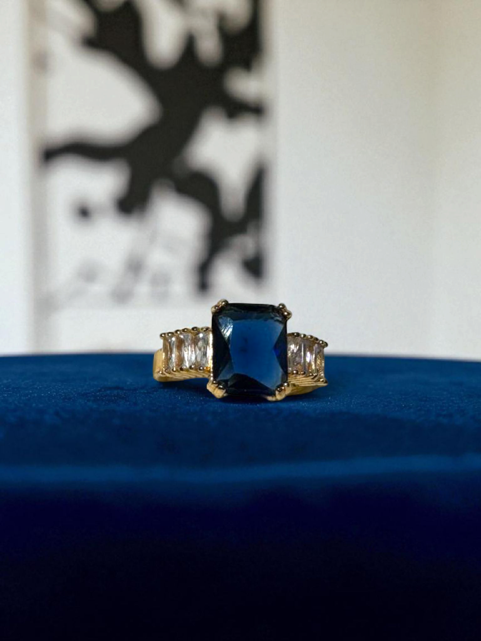 Amber Crown Ring