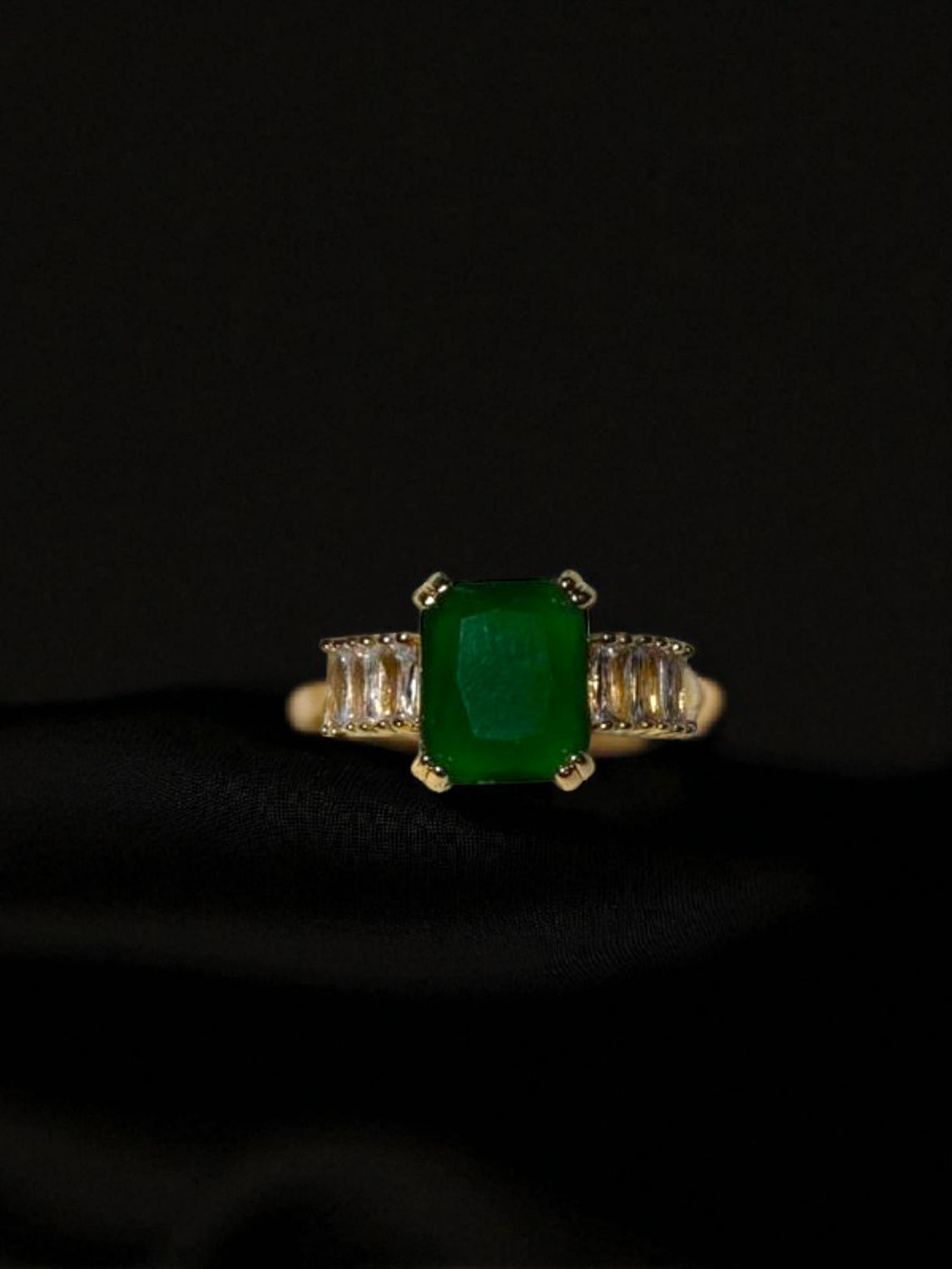 Amber Crown Ring