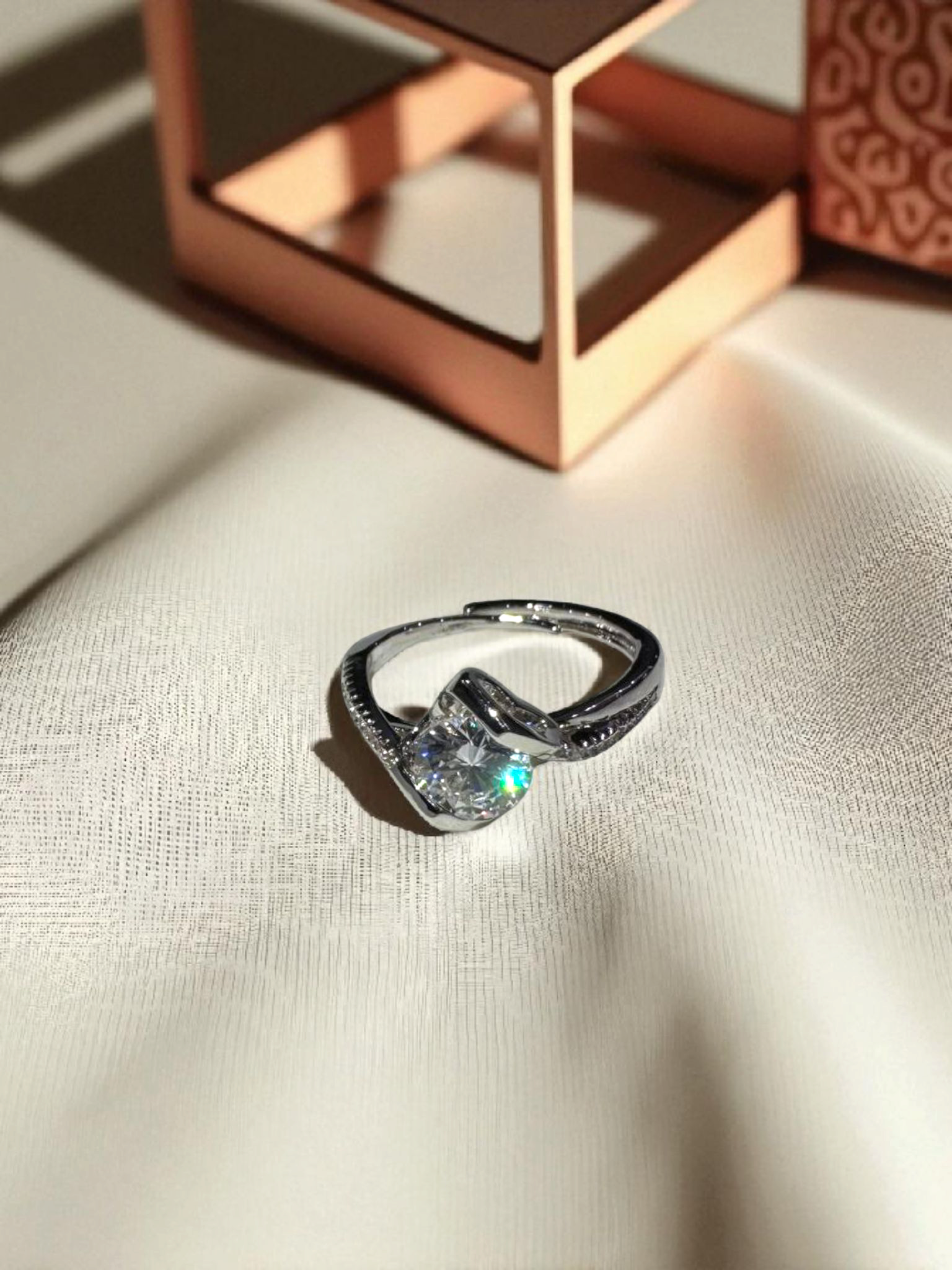Radiant Curve Ring