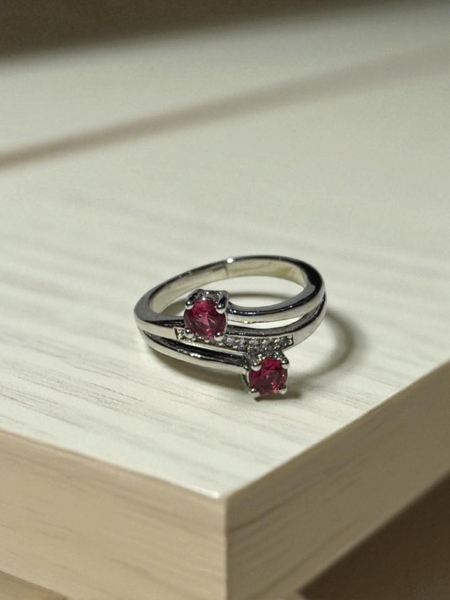 Crimson Duo Ring