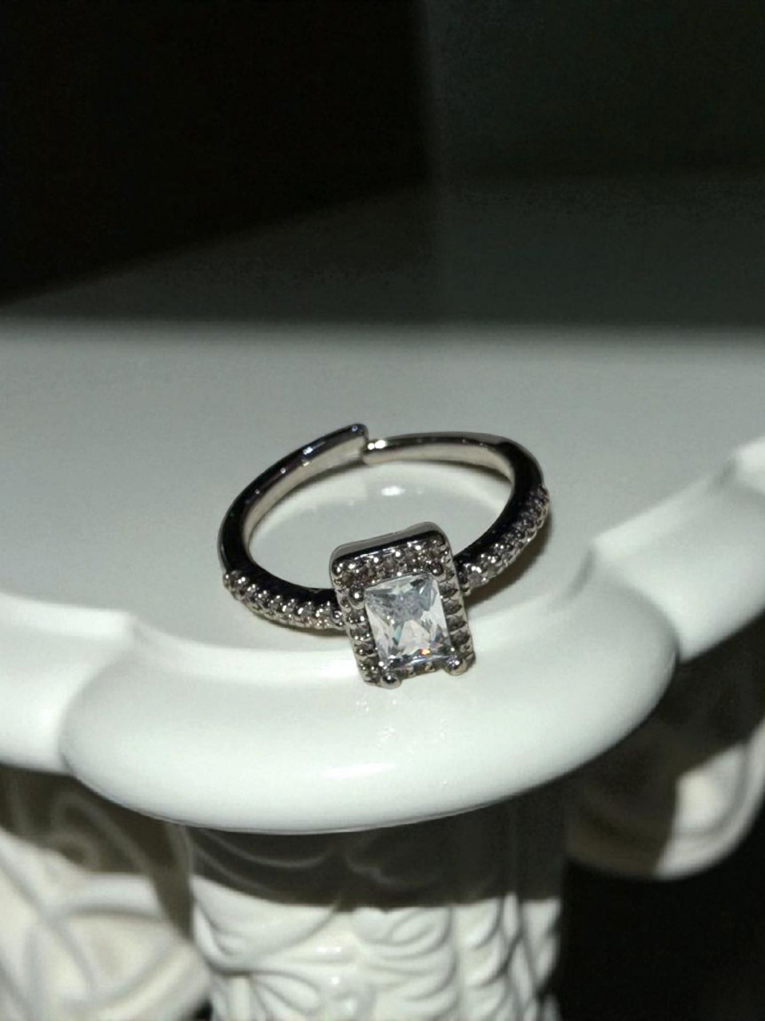 Radiant Square Ring