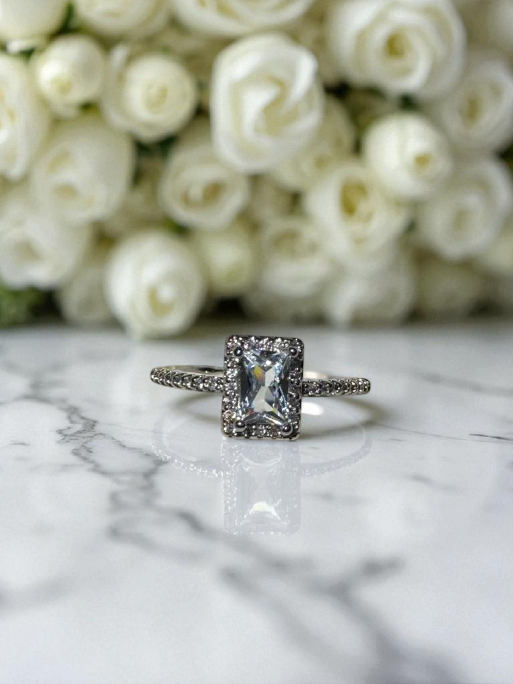 Radiant Square Ring