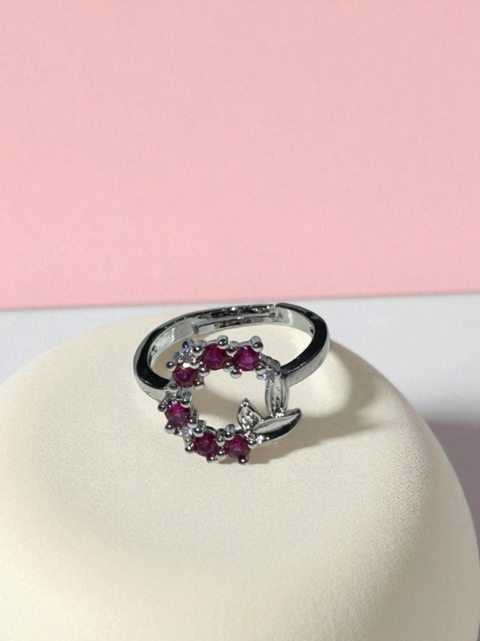 Crimson Halo Ring