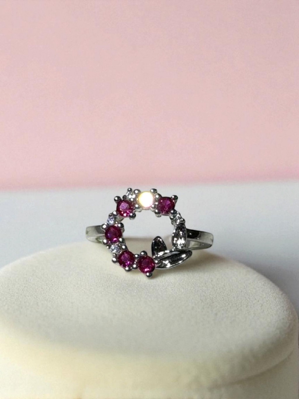 Crimson Halo Ring