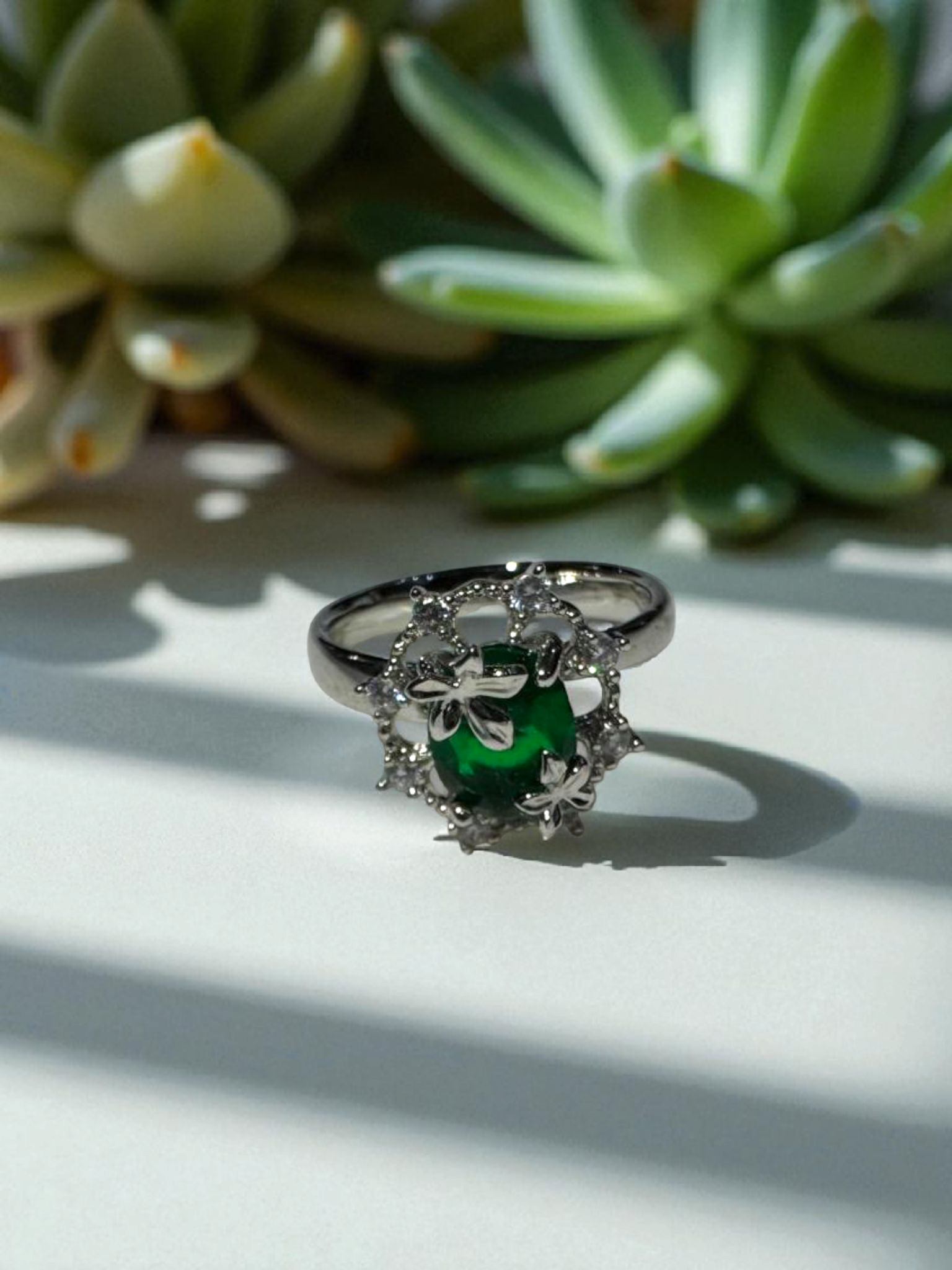 Emerald Twilight Ring