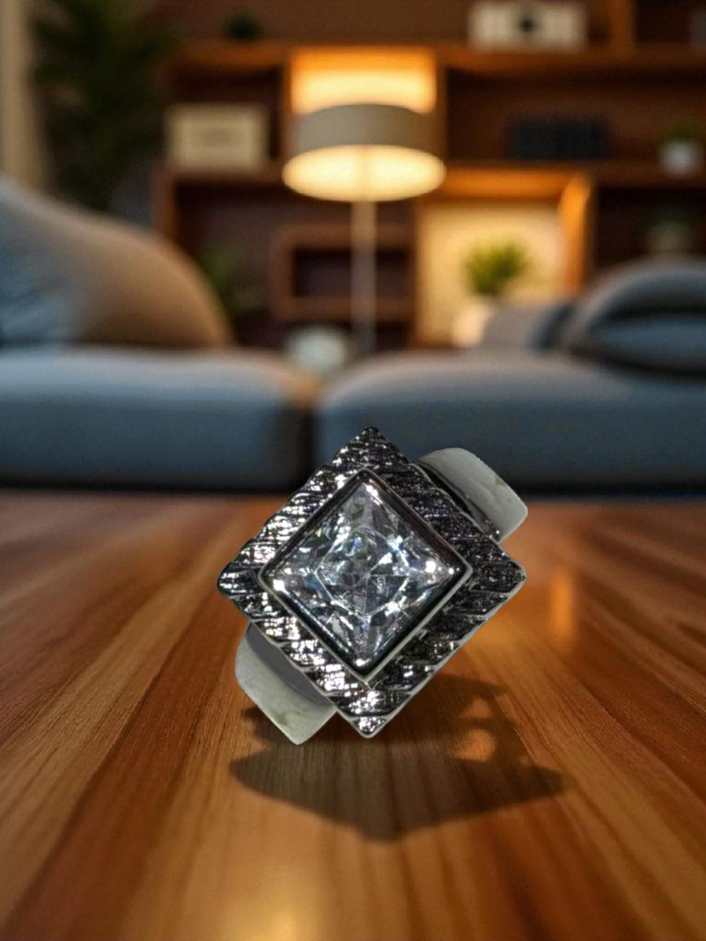 Radiant Square Ring