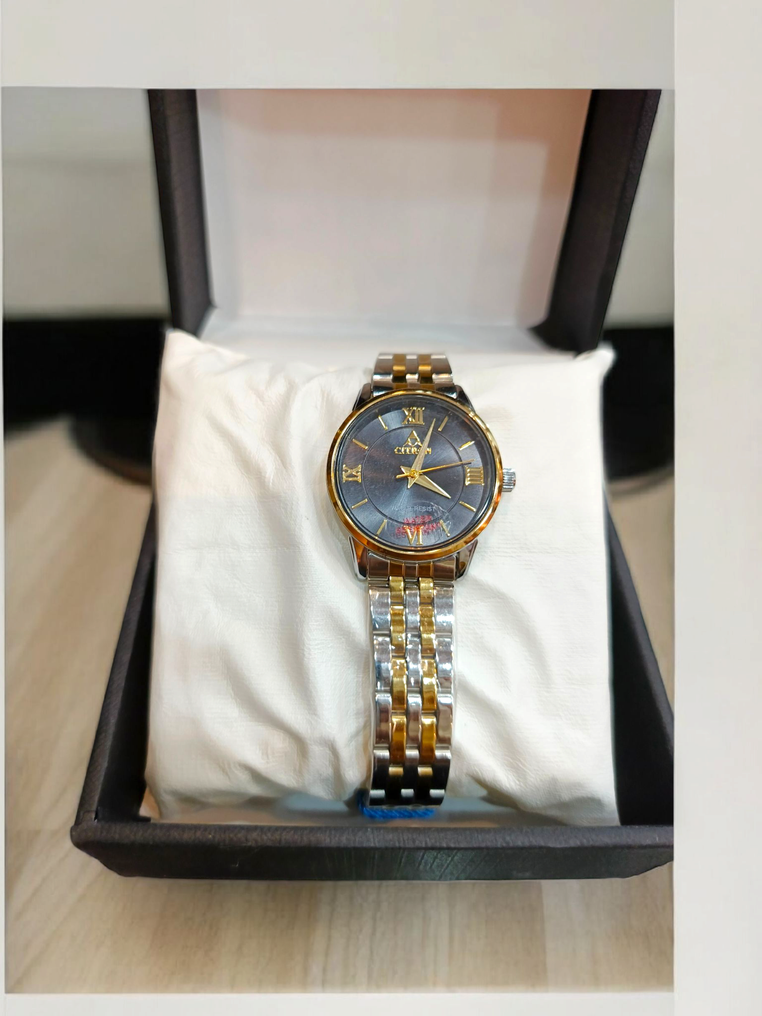 black gold watch