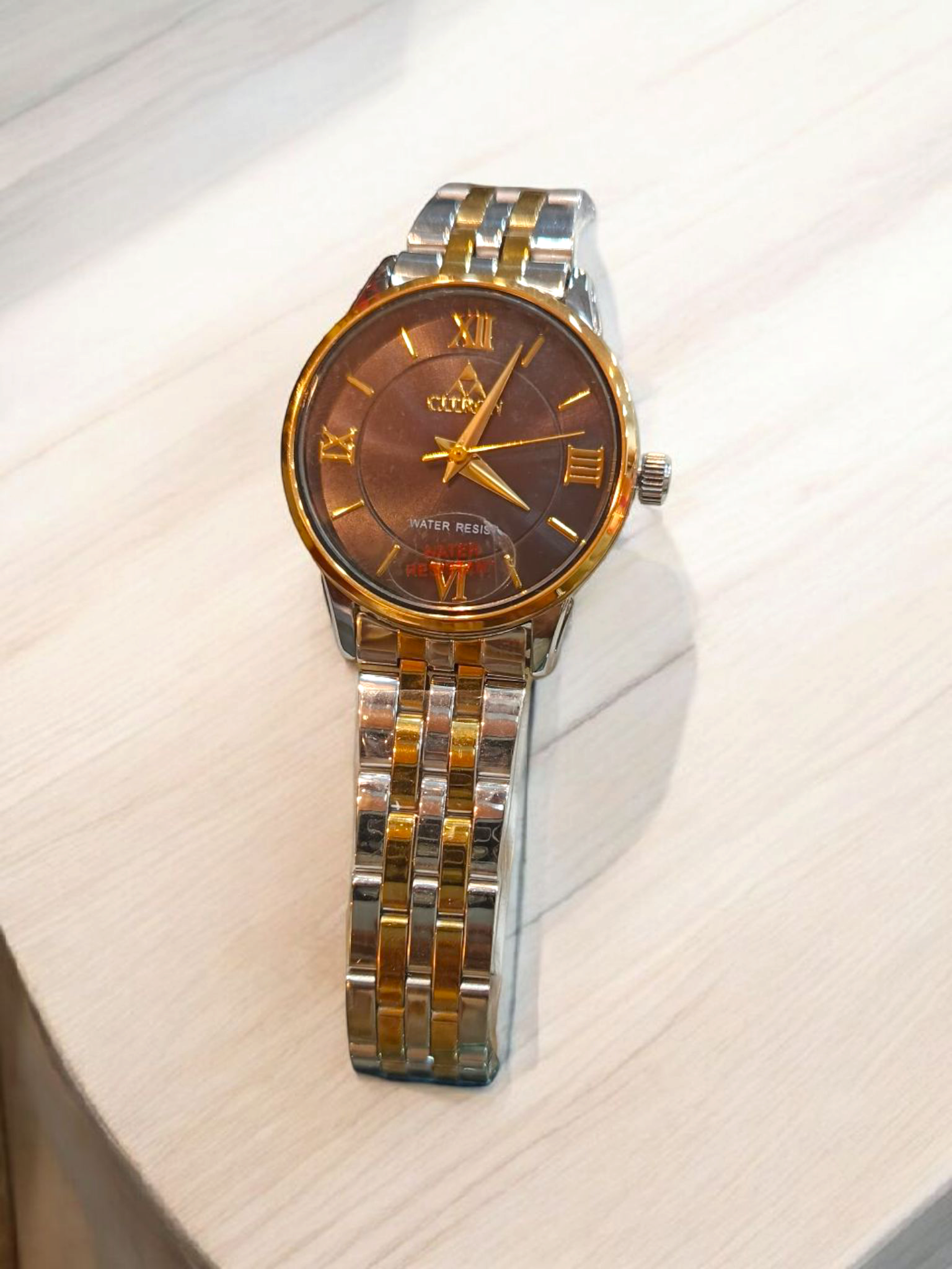 black gold watch