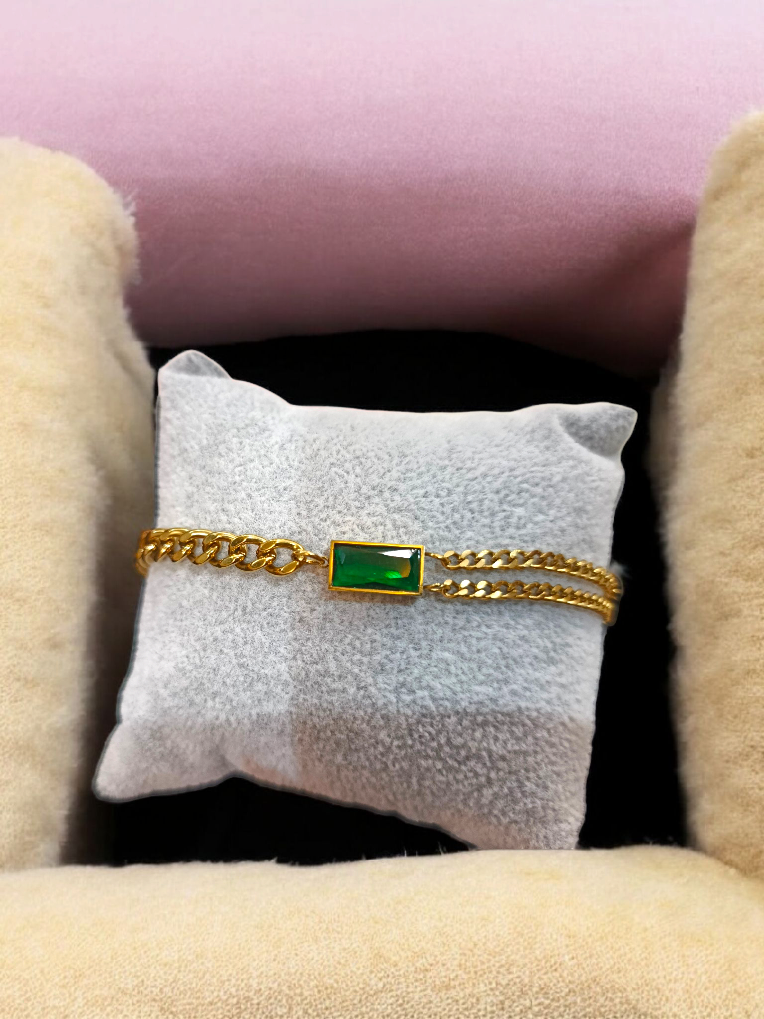 double and single chain bracelet 025