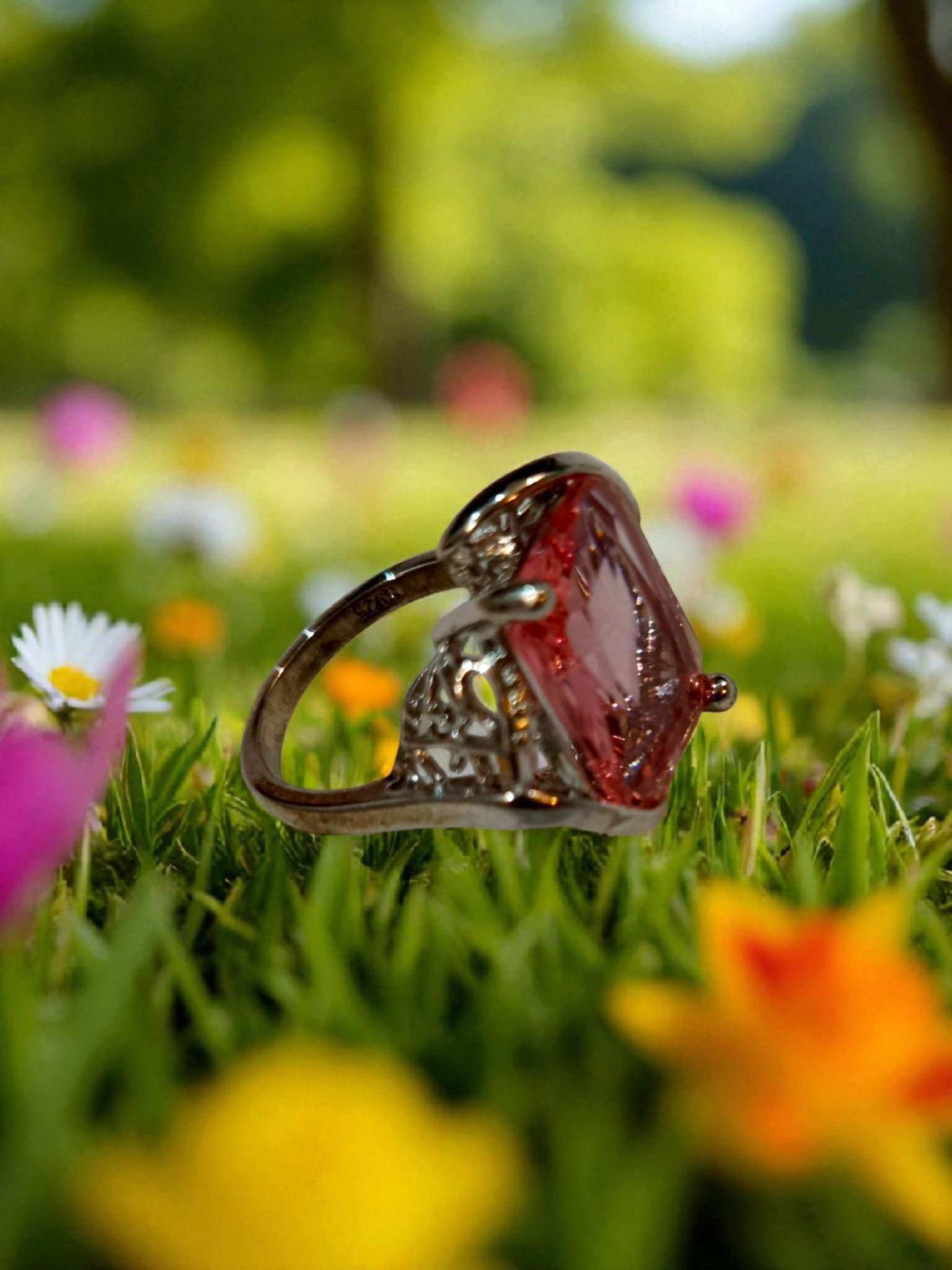 Rose Quartz Reverie Ring