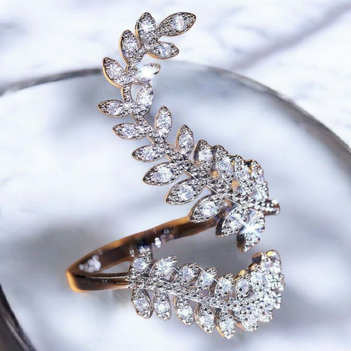 Adjustable leaf Ring